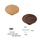 50mm Black Walnut Knobs